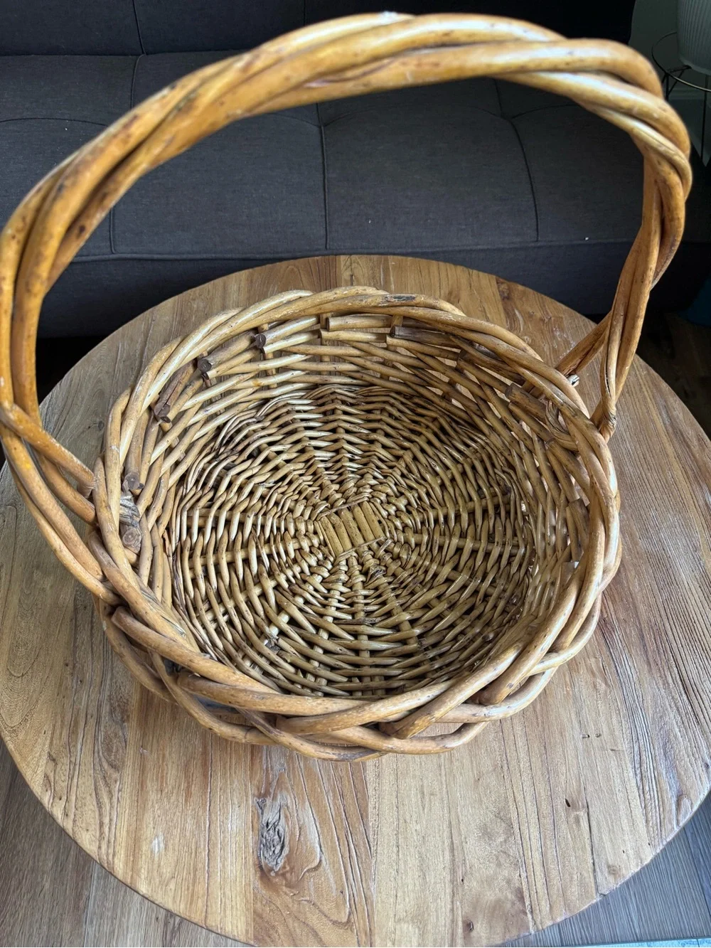 Woven wicker Decorative Basket - Natural Brown